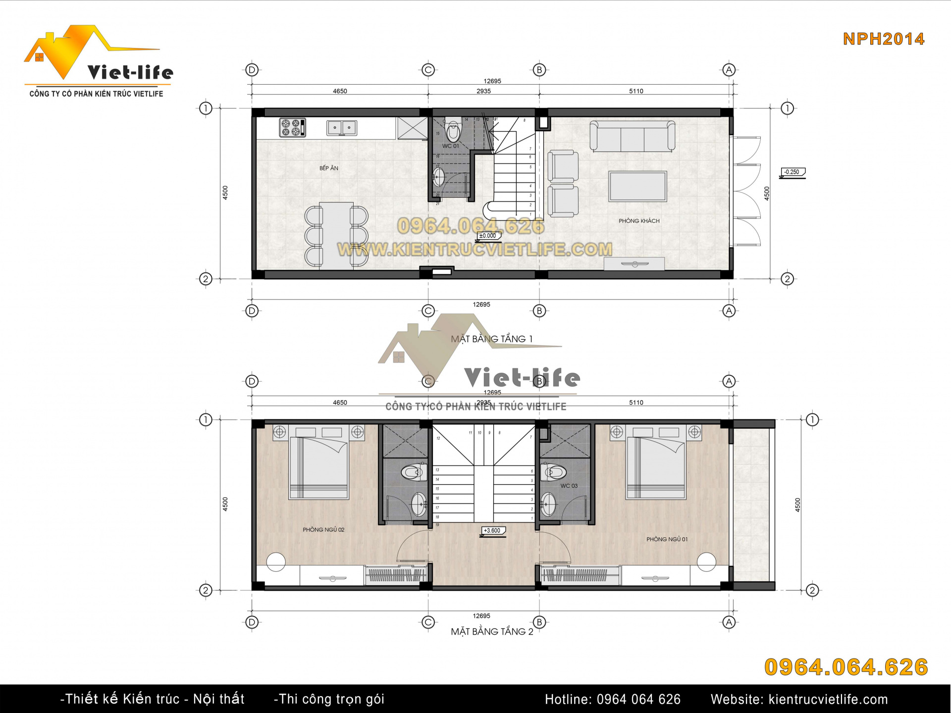 Mb 01 nhà lô phố hiện đại 4 tầng