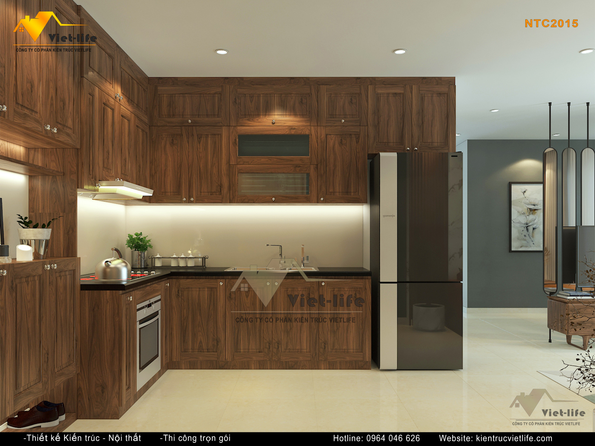 Mẫu thiết kế nội thất phòng bếp